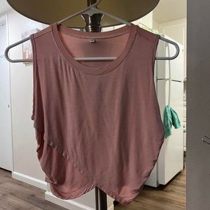 Dusty Rose Pink Crop Top